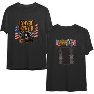 Vintage Lynyrd Skynyrd 2 Sided Rock Band Concert Tour Shirt 99